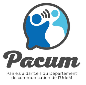 Logo de Pair.e.s aidant.e.s du Département de communication de l'UdeM