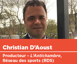 Christian D'Aoust, producteur, Réseau des sports